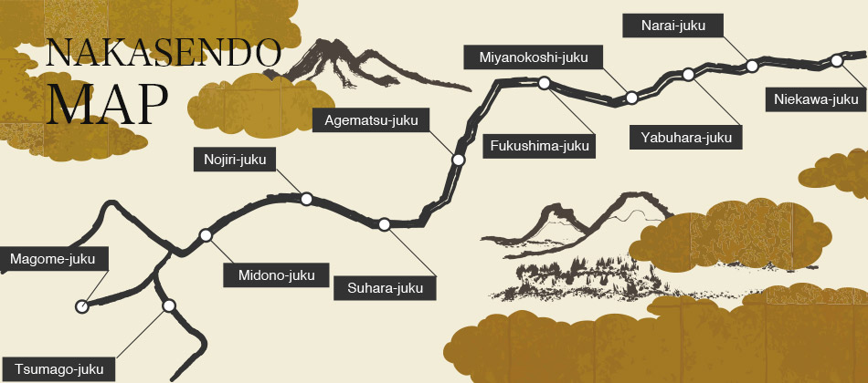 NAKASENDO map