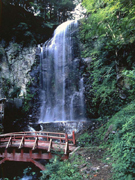 a waterfall