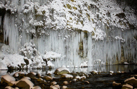 Shirakawa Ice Pillars
