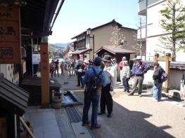 木曽福島宿　上野段にて